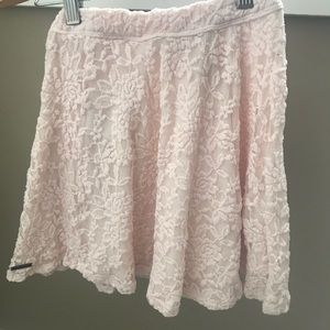 Baby pink mini skirt